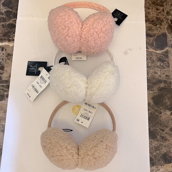$90 VALUE!-International Concepts~Set of 3 Teddy Cold Weather Ear Muffs-NWTs - Picture 1 of 3